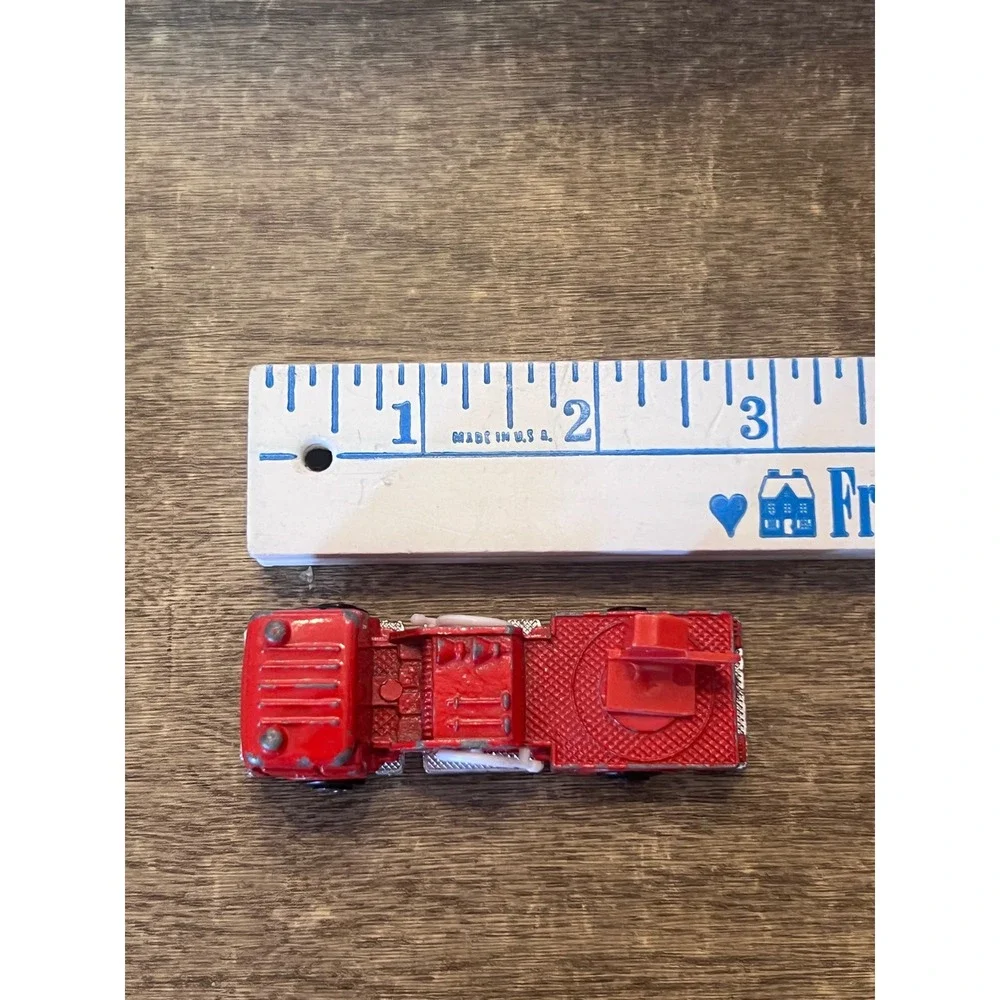 Vintage Zylmex P312 Red Ford Fire Truck Incomplete Loose Die Cast Hong‎ Kong